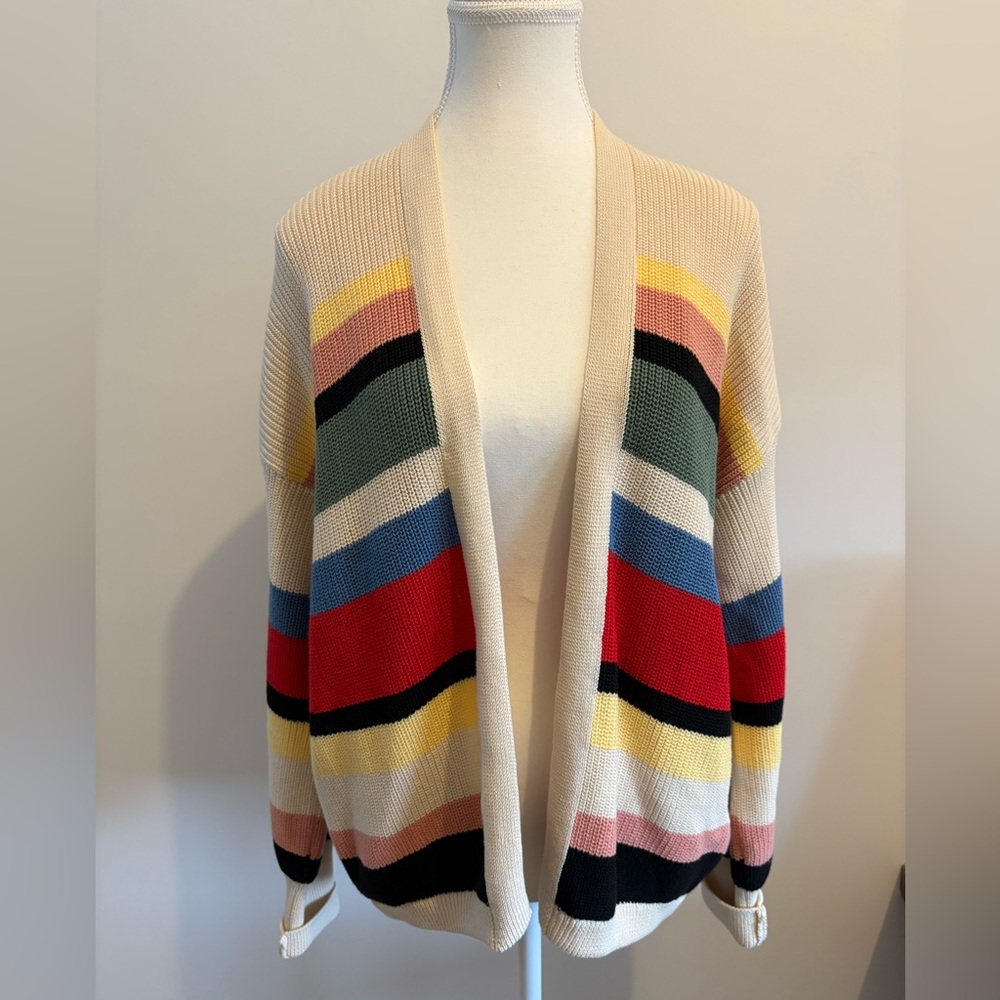 Striped Multicolor Women's Cardigan